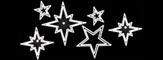 Estrellas con flash (2.5x1.2m) Manguera LED blanca y bombillas flash intermintentes sobre estructura de aluminio